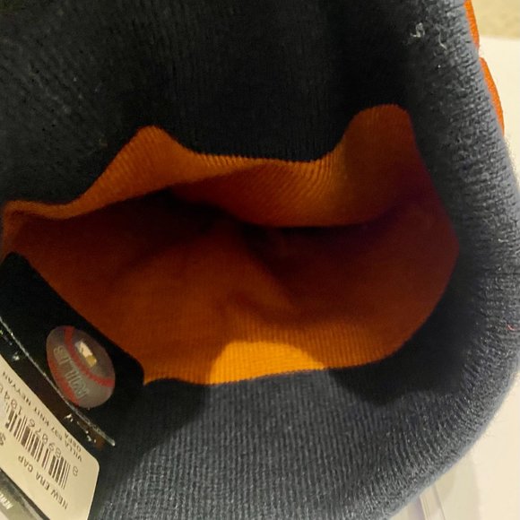 Rare Nwt New Era New York Yankees Scripter Script Knit Winter Hat Beanie Villa - Picture 4 of 4